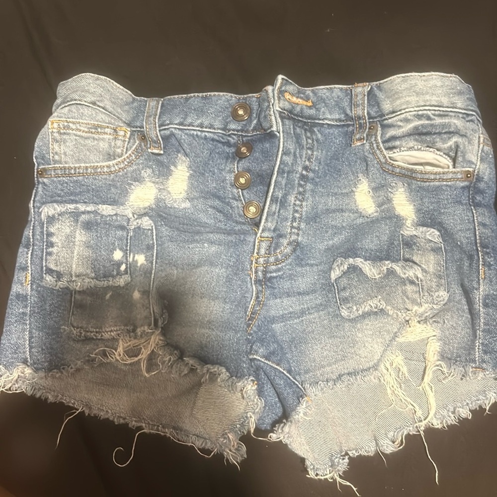 New blue Jean shorts worn a few times still look new